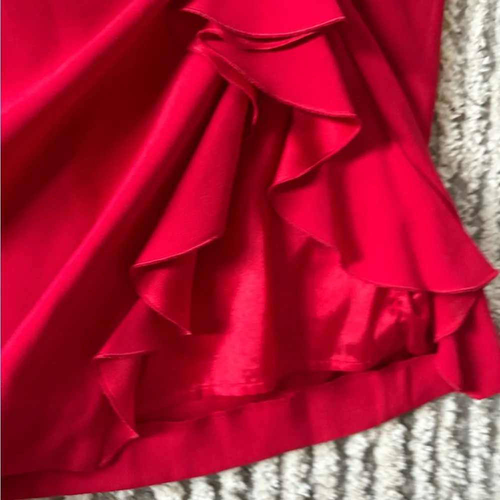 Moschino Cheap and Chic red ruffle sexy mini dress size 6 - Picture 3 of 7